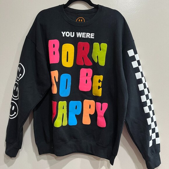 Emy Ave Born to be Happy Sweatshirt - Picture 3 of 4